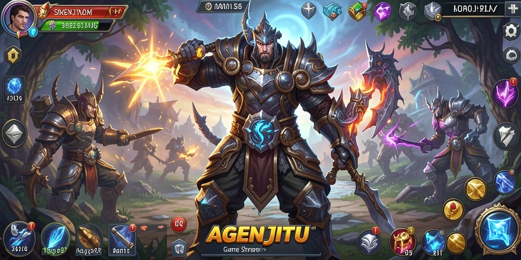 Tampilan gameplay AGENJITU yang seru dan strategis.