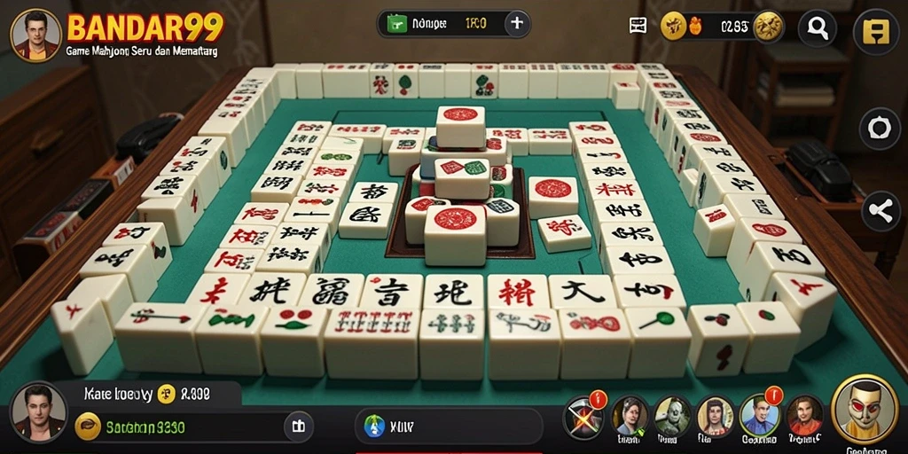 Tampilan gameplay seru di BANDAR99 dengan grafis menarik dan tantangan Mahjong.