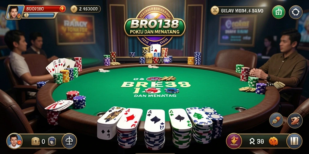 Tangkapan layar dari gameplay SERU di BRO138 Poker