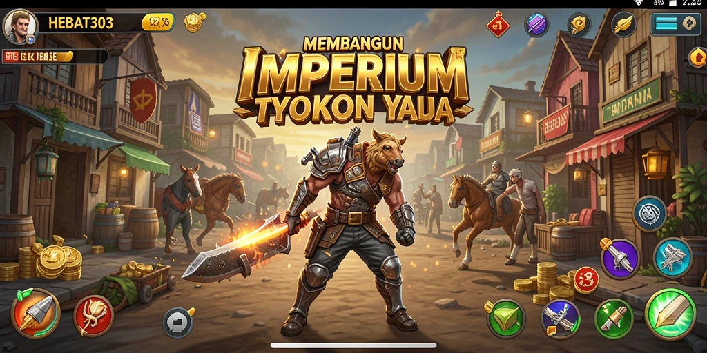 Tampilan menarik dari gameplay HEBAT303 dengan elemen Tycoon.