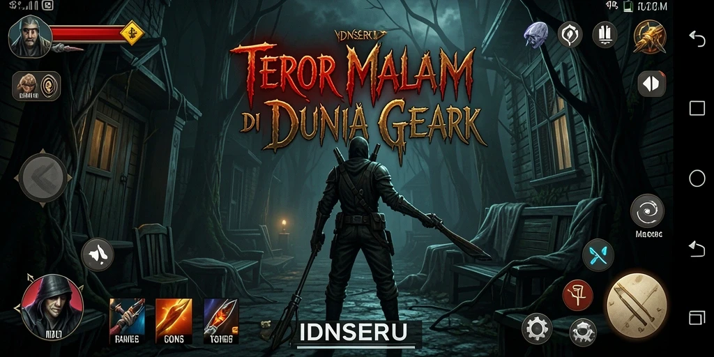 Screenshot utama IDNSERU menampilkan adegan mencekam dalam gameplay