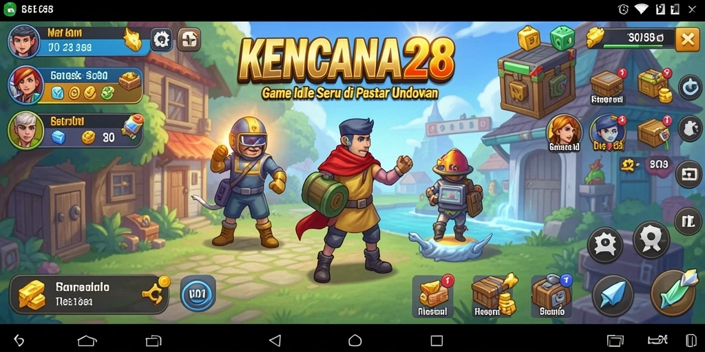 Tampilan gameplay KENCANA28 yang menarik dan seru saat bermain Idle.