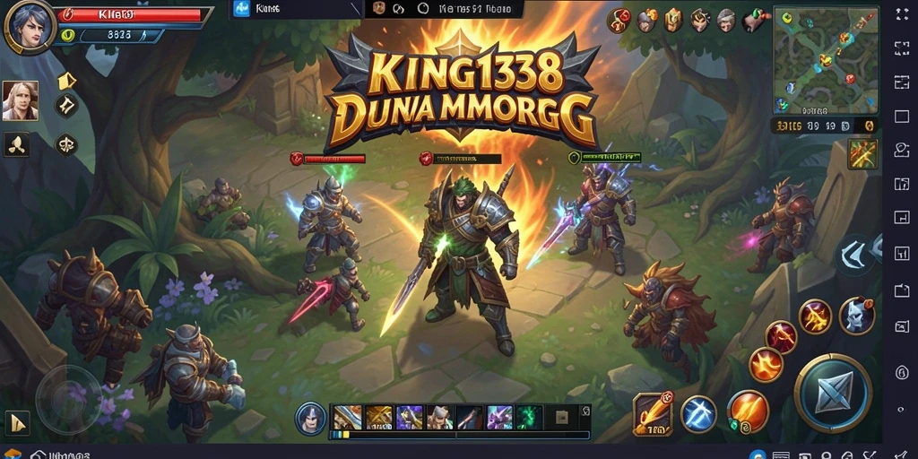 Tampilan gameplay menarik dari KING138 dalam dunia MMORPG.