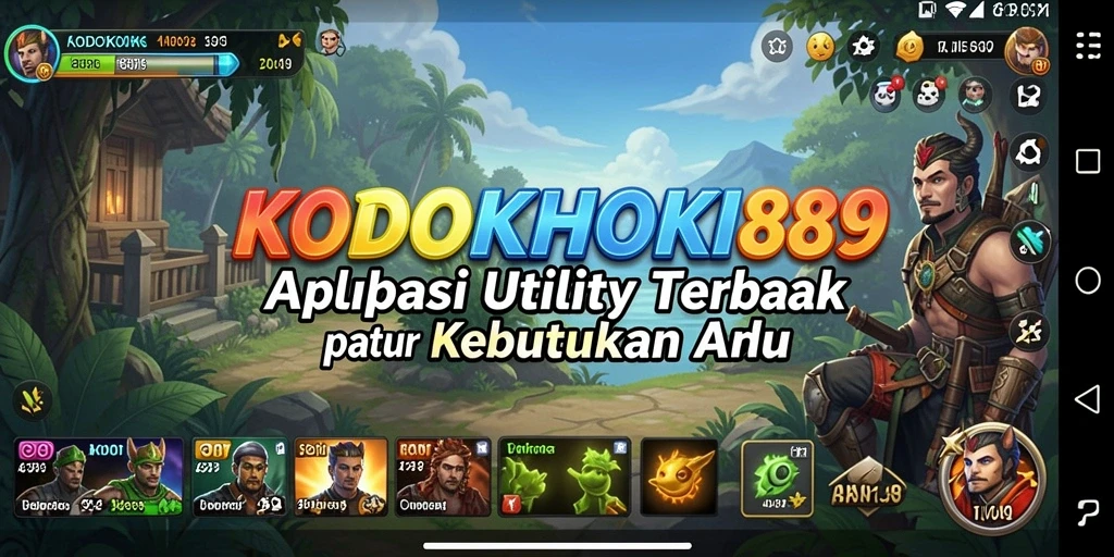 Tampilan antarmuka aplikasi KODOKHOKI889 yang intuitif dan mudah digunakan.