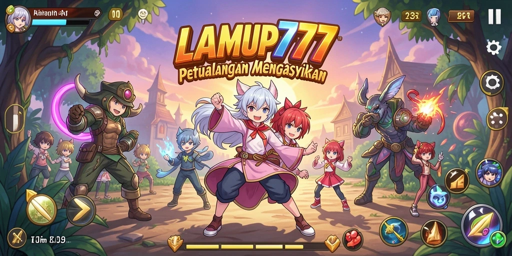 Tampilan seru dari gameplay LAMPU777 yang penuh aksi Anime.