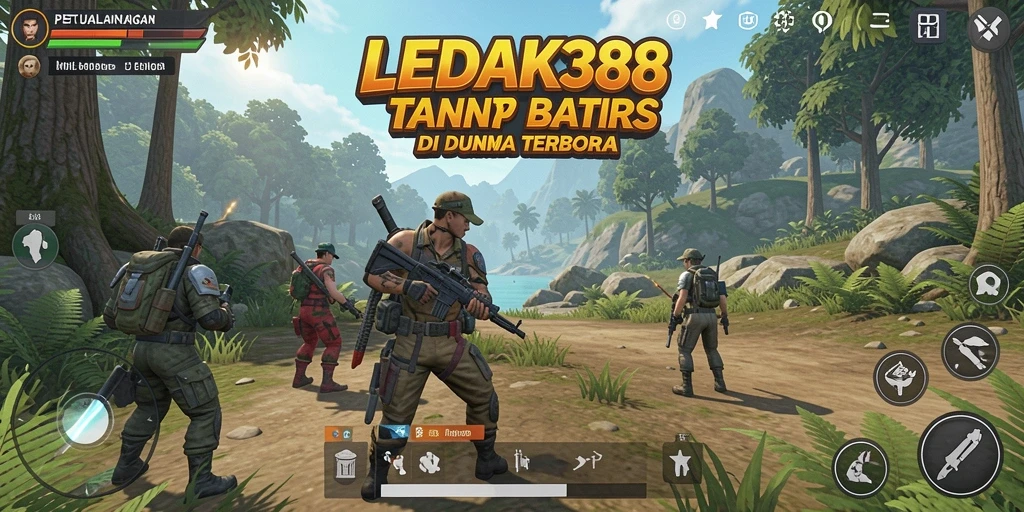 Tampilan gameplay <strong>LEDAK388</strong> di dunia terbuka yang menawan.