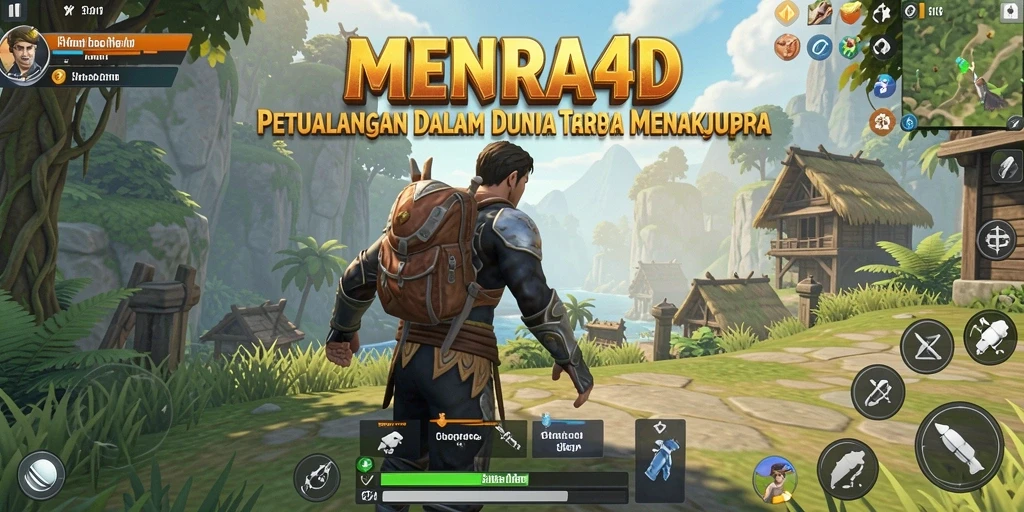 Tampilan menarik dari gameplay dalam dunia terbuka MENARA4D