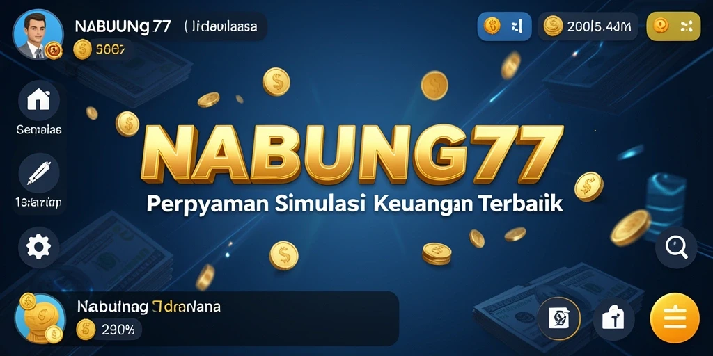 Tampilan menawan dari gameplay NABUNG77 saat simulasi keuangan.