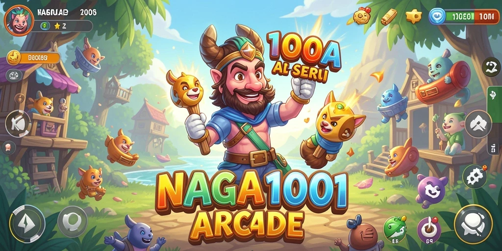 Screenshot gameplay NAGA1001 menunjukkan aksi seru dalam permainan Arcade.