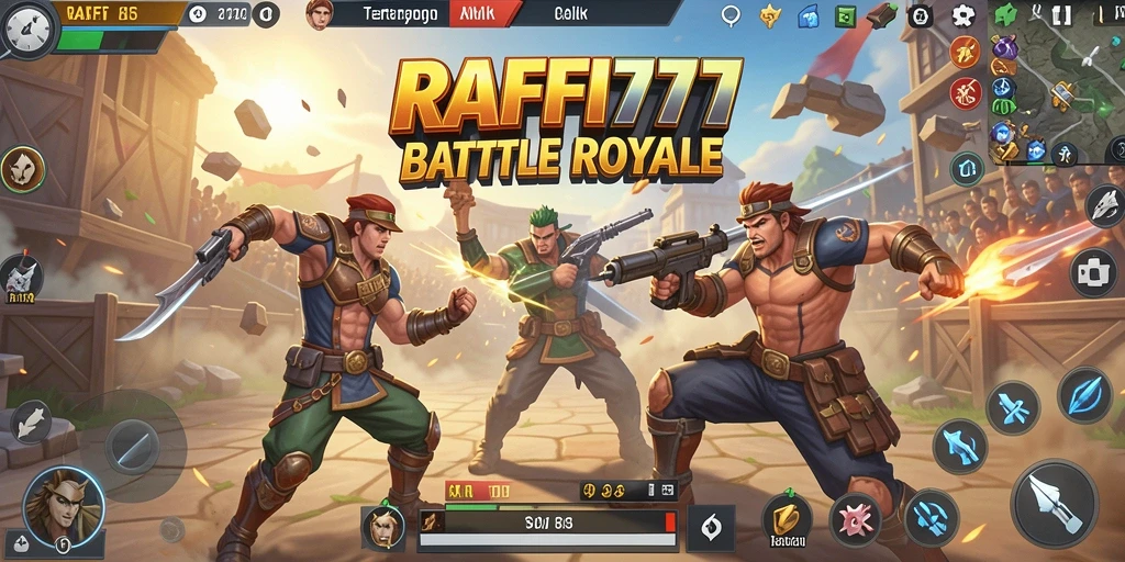 Tampilan gameplay seru dari pertempuran di RAFFI777.