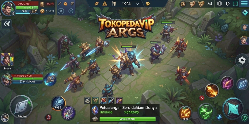 Tampilan seru dari gameplay ARPG di TOKOPEDIAVIP.