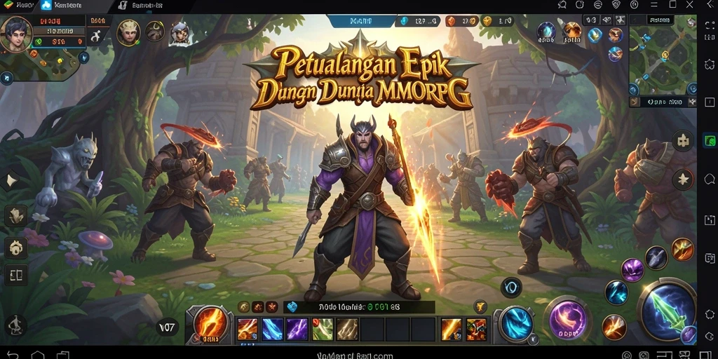 Screenshot gameplay V07 menampilkan aksi seru dalam dunia MMORPG.