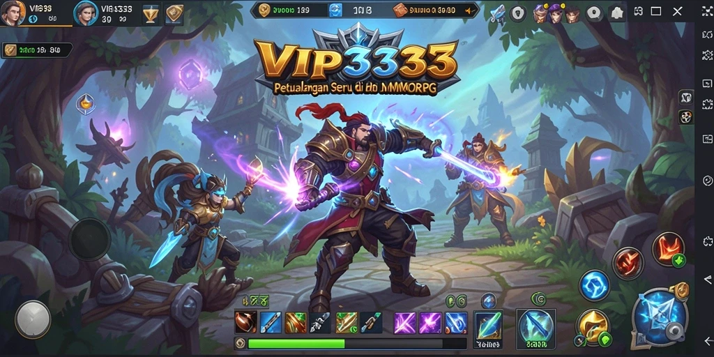 Screenshot gameplay VIP333 menampilkan karakter beraksi dalam pertempuran seru.