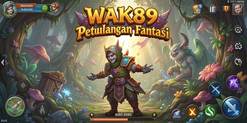 Tampilan gameplay WAK89 yang penuh aksi dan eksplorasi.